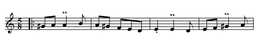 Ajde momi - staff notation