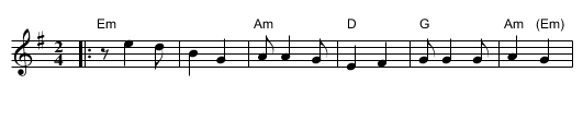 Al Hanisim - staff notation