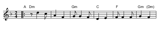 Al Hanisim - staff notation