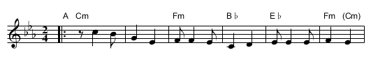 Al Hanisim - staff notation