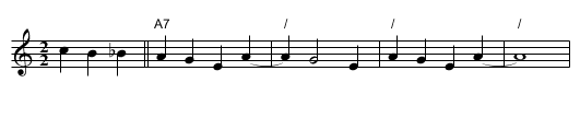 Alabama Jubilee - staff notation