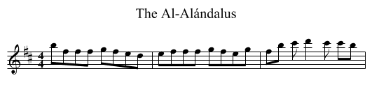 Al-Alándalus, The  - staff notation