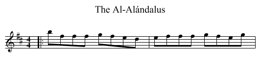 Al-Alándalus, The  - staff notation