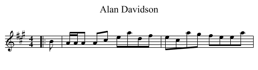 Alan Davidson - staff notation
