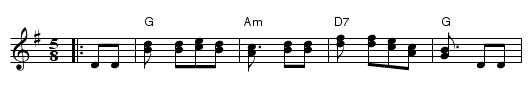 Albanian #1 - staff notation
