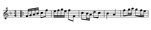 Albermarls March - staff notation