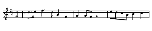 Albert Farmer's Bonfire Tune - staff notation