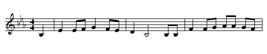 Albertina (Skonnert Albertina) - staff notation