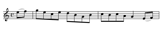 ALBERT'S HORNPIPE - staff notation
