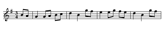 Albert's Last Dance - staff notation