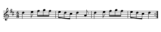 Albinia (sic) - staff notation