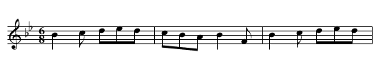 Albinia - staff notation