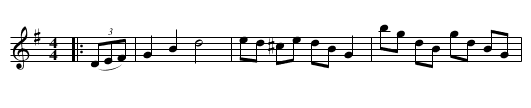 Albion Hornpipe - staff notation
