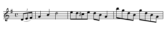 ALBION HORNPIPE - staff notation