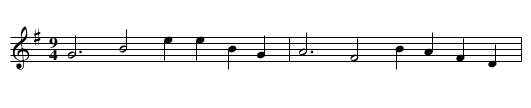 Albion's Queen - staff notation