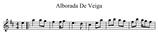 Alborada De Veiga - staff notation