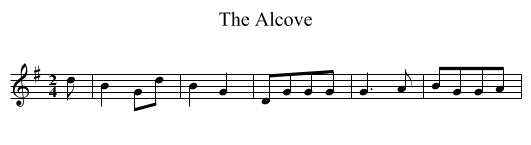 Alcove, The - staff notation