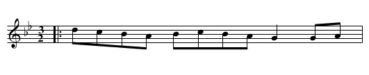 Aldersgate Bars - staff notation