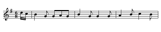 Aldridges Dancs - staff notation