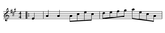 Aldridge's Hornpipe - staff notation