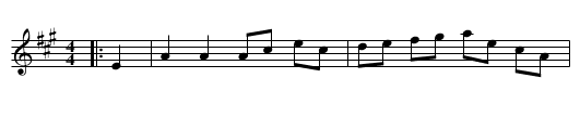 Aldridge's Hornpipe - staff notation