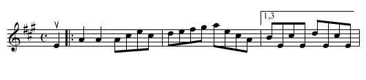 ALDRIDGE'S HORNPIPE - staff notation