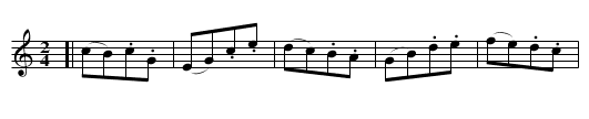 Aldrige Hornpipe - staff notation