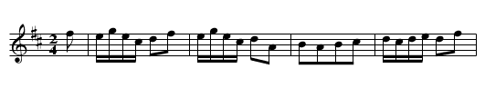Aldriges Allemande. WM.030 - staff notation