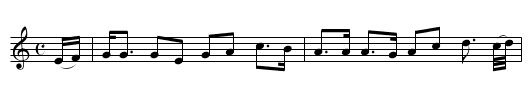 Ale Wife's Daughter, The  - staff notation