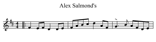 Alex Salmond's - staff notation