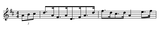 Alexander's Hornpipe - staff notation