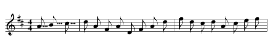 Alexander's Hornpipe - staff notation