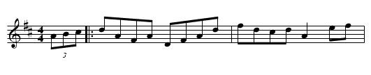 Alexanders Hornpipe - staff notation