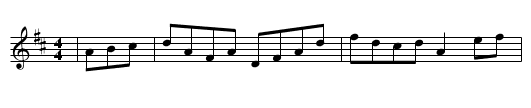 Alexanders Hornpipe - staff notation