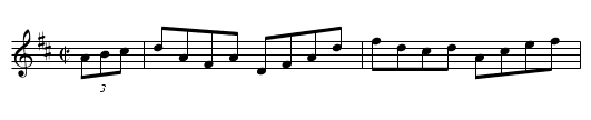 Alexander's Hornpipe - staff notation