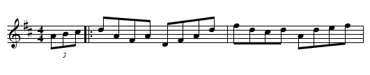 Alexander's Hornpipe - staff notation