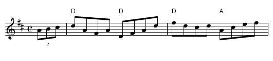 Alexander's Hornpipe - staff notation
