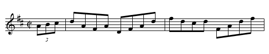 Alexander's - staff notation