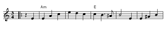 Alexandrovski - staff notation
