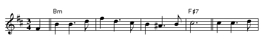 Alexandrovsky [Bm] - staff notation