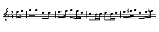 ALGERINE SETT (tune 1) - staff notation