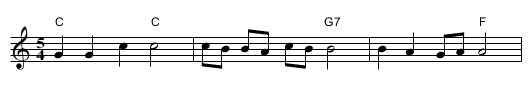 Ali Pasha - staff notation