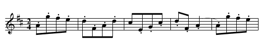 Alice Polka - staff notation