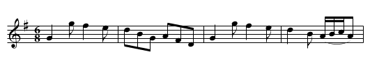 All in a Hurry - staff notation