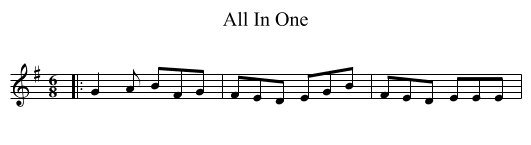 All In One - staff notation