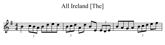 All Ireland [The] - staff notation