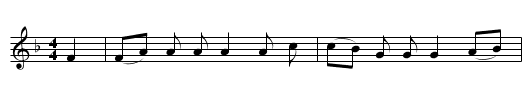 All Of a Row - staff notation
