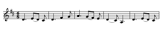 All Round My Hat - staff notation