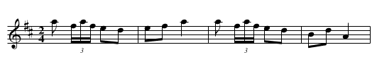 All the Gals is Gone Away - staff notation
