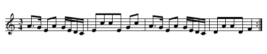 All The Night I Lay Awake - staff notation